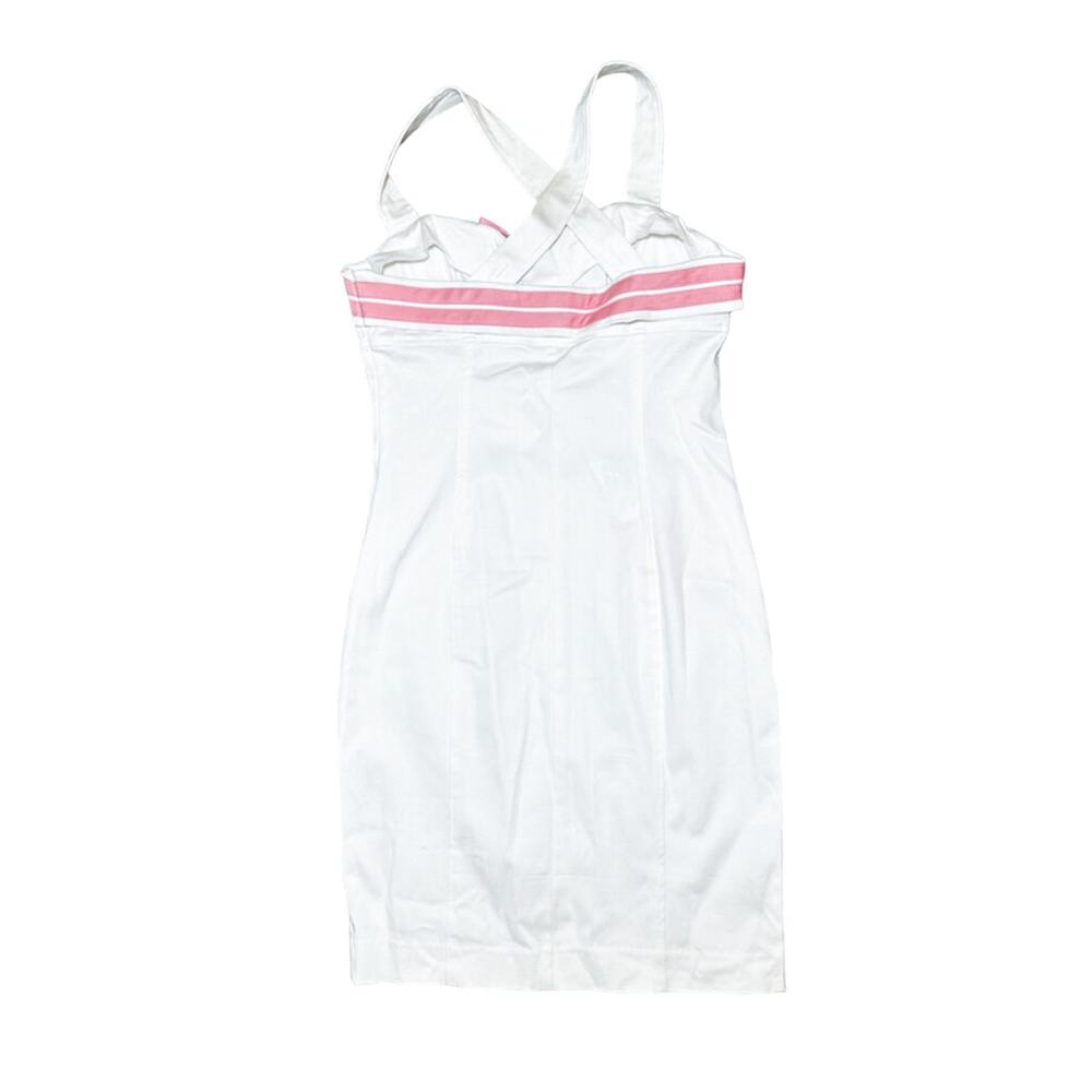 Vintage Betsey Johnson Candyland Corset Mini Dress White Pink NWT Size 6 - Picture 3 of 5